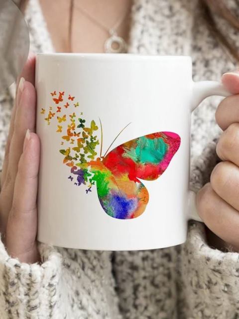 tazas de mariposas