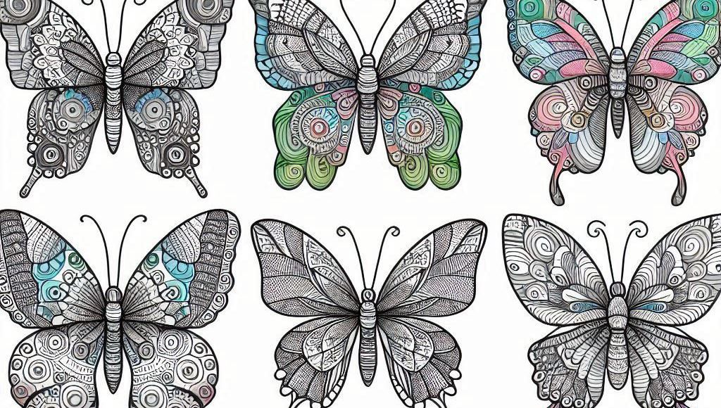 Dibujos de Mariposas para Colorear