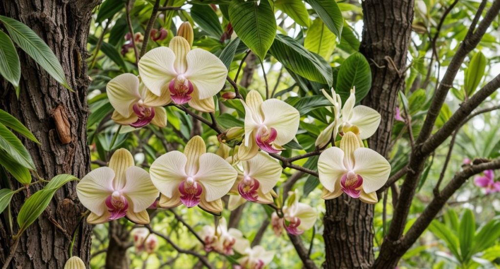 Orquideas en Troncos