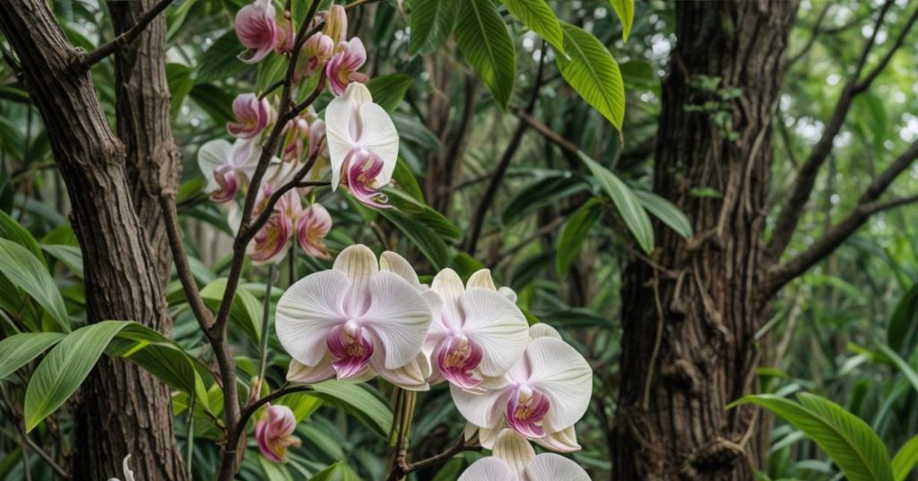 Orquideas en Troncos